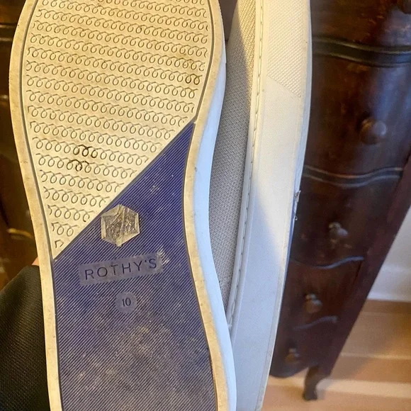 Rothy's Beige and Blue Slip-On Flats - Picture 3 of 3